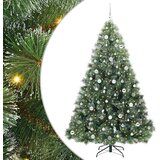 vidaXL Umjetno božićno drvce s stalakom Zelena 210 cm PE i PVC | shoptok.hr