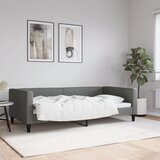 vidaXL Raztegljiva postelja temno siva 100x200 cm blago Cene