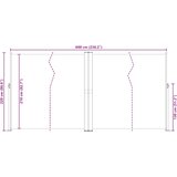  Uvlačiva bočna tenda plava 200 x 600 cm | shoptok.hr