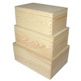  set drvenih kutija sa poklopcem za dekorisanje - 3 kom Cene