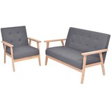  2-dijelna garnitura od tkanine tamnosiva | Eponuda.com