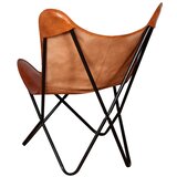 Butterfly stolica od prave kože smeđa | shoptok.hr