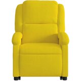  Masažni naslonjač na podizanje žuti baršunasti | shoptok.hr