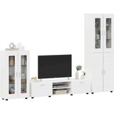  Set TV komoda s ladicama Visoki sjaj bijela Konstruirano drvo | shoptok.hr