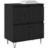 vidaXL Komode 2 pcs Crni hrast 120 x 35 x 70 cm Konstruirano drvo | shoptok.hr