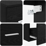  Set namještaja za kupaonicu 3 kom. Crna 49,5 x 44,5 x 66 cm | shoptok.hr