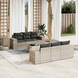  7-dijelni set vrtnih sofa svjetlosivi od poliratana | shoptok.hr