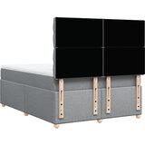  Krevet box spring s madracem svjetlosiva 160x200 cm tkanina | shoptok.hr