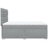  Krevet box spring s madracem svjetlosivi 140x200 cm od tkanine | shoptok.hr