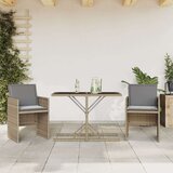 vidaXL 3-dijelni bistro set s jastucima miješane bež boje poliratan Cijene