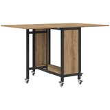  Sklopivi blagovaonski stol s kotačićima 130 x 80 x 76,5 cm | shoptok.hr