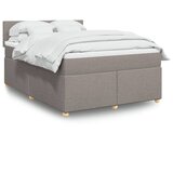 Maison Chic Box spring postelja - Vzmetna postelja z vzmetnico taupe 140x200 cm blago SL4429, (21888883) | Shoptok.si