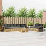  Set vanjskih sofa 7 kom. Bijela i antracit Poliester 79 x 79 x 37 cm | shoptok.hr