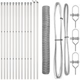 vidaXL Set ograde Set od 2 Pocinčani čelik 25 x 1 m Izdržljiv | shoptok.hr