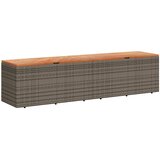  Vrtna kutija za pohranu siva 220x50x54 cm od poliratana i drva | shoptok.hr