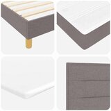 Box spring krevet Sivo-smeđa 140 x 190 cm tkanina - Sivo-smeđa 140 x 190 cm Dizajn linija | shoptok.hr