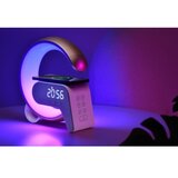  Immax 08987L-LEDRGB prigušiva lampa sa budilnikom i Qi bežičnim punjenjem 30W/230V srebrna | Eponuda.com