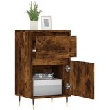  Komoda boja dimljenog hrasta 40 x 35 x 70 cm konstruirano drvo | shoptok.hr