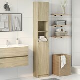 vidaXL Kopalniška omarica sonoma hrast 32x25,5x190 cm iverna plošča Cene