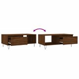  Stolić za kavu smeđa boja hrasta 90x50x36,5cm konstruirano drvo | shoptok.hr