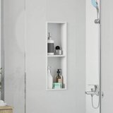  Ničica za tuš Bijeli 60 x 20 x 9,5 cm Nehrđajući čelik | shoptok.hr