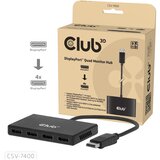 Club3d CLUB3D Quad DisplayPort™ Hub – 4 x 4K Resolution @ 30Hz, MST Support Cijene