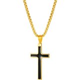 IZMAEL Ogrlica FC-22848 - Zlatna / Crna | shoptok.hr