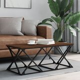 vidaXL Stolić za kavu smeđa boja hrasta 100x49x40 cm konstruirano drvo Cijene