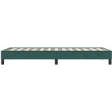  Okvir kreveta bez madraca tamnozeleni 90x220 cm baršun | shoptok.hr