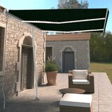 vidaXL Ročno zložljiva tenda z LED lučmi 350x250 cm antracitna Cene