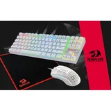 Redragon gaming set - tipkovnica kumara white rgb + miška storm wh + podloga archelon l