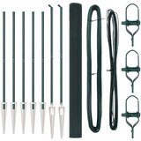 vidaXL Zeleni set za ograde Set od 2 Zeleni Plastika obložena žicom | shoptok.hr