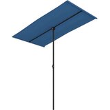 vidaXL Zunanji senčnik z aluminijastim drogom 180x130 cm sinje moder | Shoptok.si