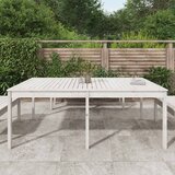  Vrtni stol bijeli 203,5x100x76 cm od masivne borovine | shoptok.hr
