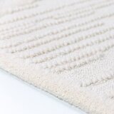 Flair Rugs Bijeli ručno rađen tepih od mješavine vune 140x200 cm Sculptured Blocks – | shoptok.hr