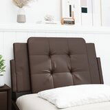 Maison Chic posteljno vzglavje - vzglavna omarica - vzglavna stranica rjava 80 cm umetno usnje, (21704355) | Shoptok.si