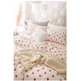 Mila Home Kremno bela posteljnina za zakonsko posteljo/podaljšana iz renforce bombaža z rjuho/4-delna 200x220 cm Mini Hearts – | Shoptok.si