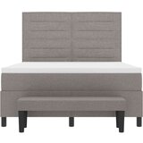  Krevet s opružnom kutijom s madracem i klupom taupe 140x190 cm tkanina | shoptok.hr