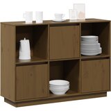  Komoda smeđa boja meda 110,5x35x80 cm od masivne borovine | shoptok.hr