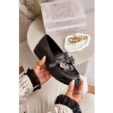 S. BARSKI Patent Ladies Moccasins With Bow Black S.Barski | ePonuda.com