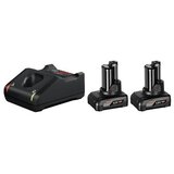 Bosch ZAČETNI KOMPLET 2X LITIJ-IONSKA AKUM. BATERIJA GBA 12 V 6,0 AH + POLNILNIK GAL 12V-40 | Shoptok.si