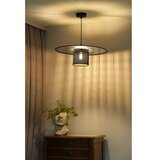  Duolla - Visilica na sajli TOKYO RATTAN 1xE27/15W/230V, prečnik 50 cm, crna/srebrna | Eponuda.com