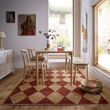 Flair Rugs Ročno tkana preproga iz mešanice jute v barvi terakote 120x170 cm Effie Diamond – | Shoptok.si