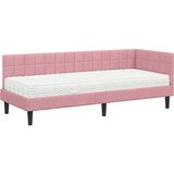  Kutni krevetni okvir s madracem 2 kom. Ružičasta 80 x 200 cm | Shoptok.si