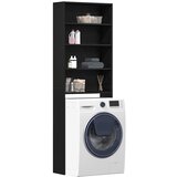  Ormar za perilicu rublja Crni hrast 64 x 24 x 190 cm | shoptok.hr