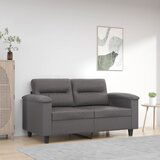 vidaXL dvosed siva 120 cm umetno usnje | Shoptok.si