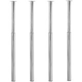  Teleskopske noge za mizo 4 kosi kromirane 710-1100 mm | Shoptok.si