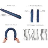 Strap-On-Me - dupla dildo (metal plava) | shoptok.hr