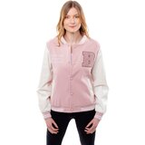 Glano Women's Baseball Jacket - Pink Cene