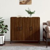 vidaXL Komoda rjavi hrast 90x34x80 cm konstruiran les Cene